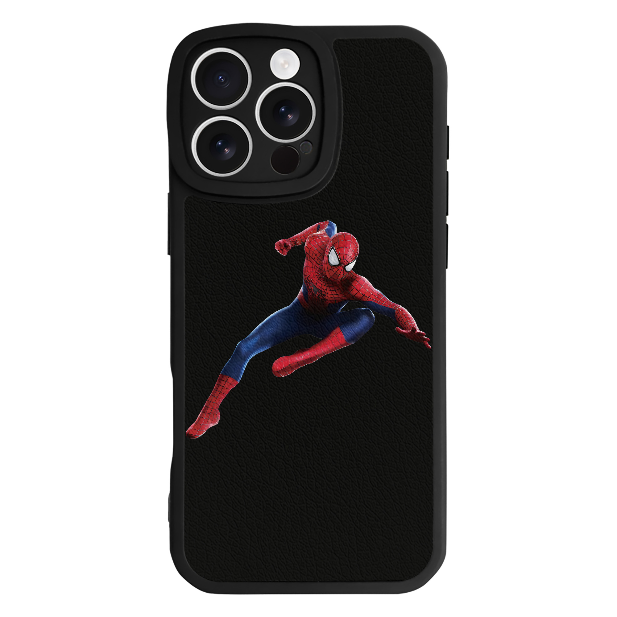 （画像用） Spider Man スパイダーマン 【iPhone 16シリーズ対応】シリコンスマホケース（レザー調） 材質：シリコン